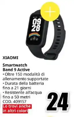 MediaWorld XIAOMI Smartwatch Band 9 Active offerta
