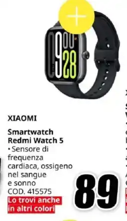 MediaWorld XIAOMI Smartwatch Redmi Watch 5 offerta
