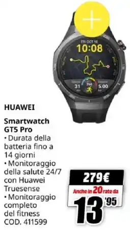 MediaWorld HUAWEI Smartwatch GT5 Pro offerta