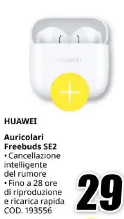 MediaWorld HUAWEI Auricolari Freebuds SE2 offerta