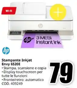 MediaWorld hp Stampante Inkjet Envy 6520E offerta