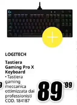 MediaWorld LOGITECH Tastiera Gaming Pro X Keyboard offerta