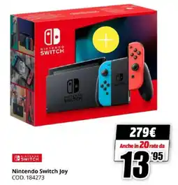 MediaWorld Nintendo Switch Joy offerta