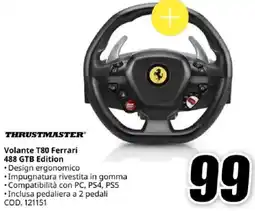 MediaWorld THRUSTMASTER Volante T80 Ferrari 488 GTB Edition offerta
