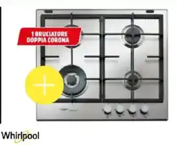 MediaWorld Whirlpool Piano cottura a gas 60 cm GMR 6422/IXL offerta