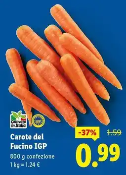 Lidl Carote del Fucino IGP offerta