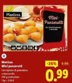 Lidl Monissa Mini panzerotti offerta