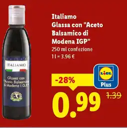 Lidl Italiamo Glassa con "Aceto Balsamico di Modena IGP offerta