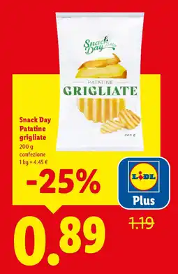 Lidl Snack Day Patatine grigliate offerta