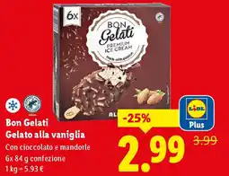 Lidl Bon Gelati Gelato alla vaniglia offerta