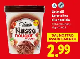 Lidl Gelatelli Barattolino alla nocciola offerta