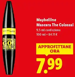 Lidl Maybelline Mascara The Colossal confezione offerta