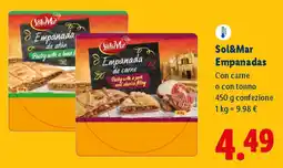 Lidl Sol&Mar Empanadas Con carne o con tonno confezione offerta