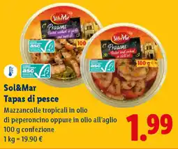 Lidl Sol&Mar Tapas di pesce offerta