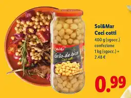 Lidl Sol&Mar Ceci cotti (sgocc.) confezione offerta