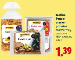 Lidl Tastino Pane o cracker proteico offerta
