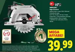 Lidl PARKSIDE Sega circolare offerta
