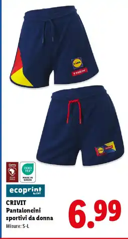 Lidl CRIVIT Pantaloncini sportivi da donna 1` offerta