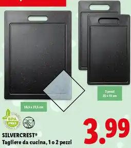 Lidl SILVERCREST Tagliere da cucina, 1 o 2 pezzi offerta