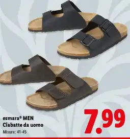 Lidl esmara MEN Ciabatte da uomo offerta