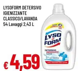 A&O Lysoform detersivo igienizzante classico/lavanda offerta