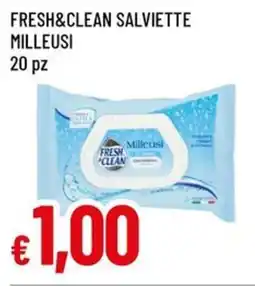 A&O Fresh&clean salviette milleusi 20 pz offerta