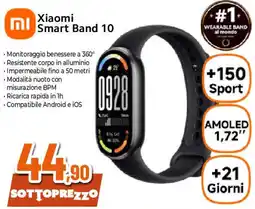 Ipercoop Xiaomi Smart Band 10 offerta