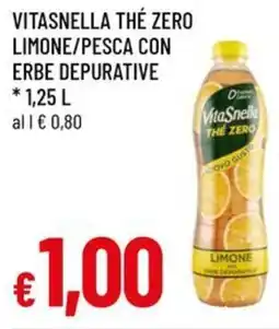 A&O Vitasnella thé zero limone/pesca con erbe depurative offerta