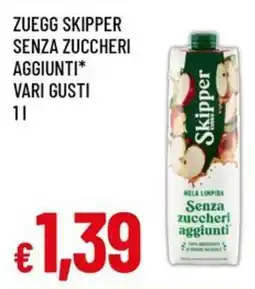 A&O Zuegg skipper senza zuccheri aggiunti vari gusti offerta