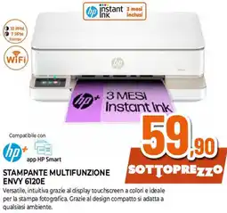 Ipercoop hp STAMPANTE MULTIFUNZIONE ENVY 6120E offerta