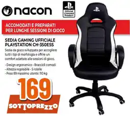 Ipercoop Nacon SEDIA GAMING UFFICIALE PLAYSTATION CH-350ESS offerta