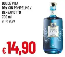 A&O Dolce vita dry gin pompelmo / bergamotto offerta
