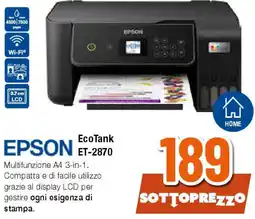 Ipercoop EPSON EcoTank ET-2870 offerta