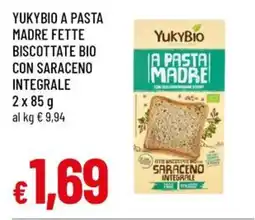 A&O Yukybio a pasta madre fette biscottate bio con saraceno integrale offerta
