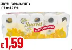 A&O Suavel carta igienica 10 rotoli 2 veli offerta