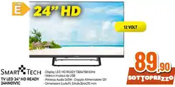 Ipercoop SMART TECH TV LED 24" HD READY 24HN01V1C offerta
