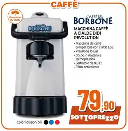Ipercoop Caffè borbone macchina caffè a cialde didì revolution offerta