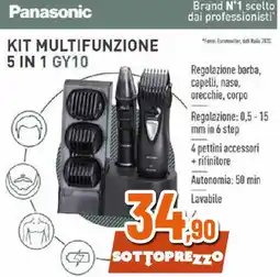 Ipercoop Panasonic KIT MULTIFUNZIONE 5 IN 1 GY10 offerta