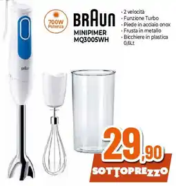 Ipercoop BRAUN MINIPIMER MQ3005WH offerta