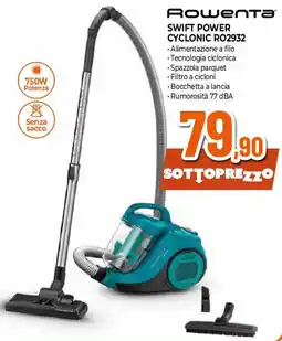 Ipercoop Rowenta SWIFT POWER CYCLONIC RO2932 offerta