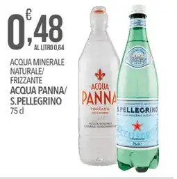 Iper Nonna Isa Acqua minerale naturale/ frizzante ACQUA PANNA/ S.PELLEGRINO offerta