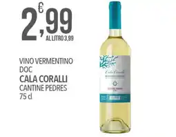 Iper Nonna Isa Vino vermentino doc cala coralli cantine pedres offerta