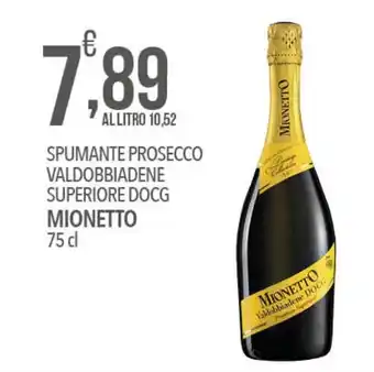 Iper Nonna Isa Spumante prosecco valdobbiadene superiore docg MIONETTO offerta