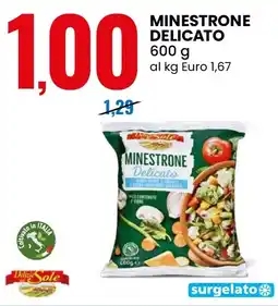 Eurospin Minestrone delicato Delizie Sole offerta