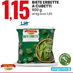 Eurospin Biete erbette a cubetti Delizie Sole offerta