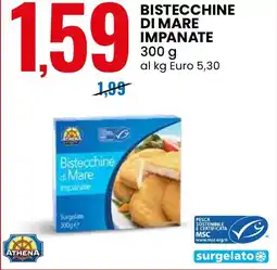 Eurospin Bistecchine di mare impanate ATHENA offerta
