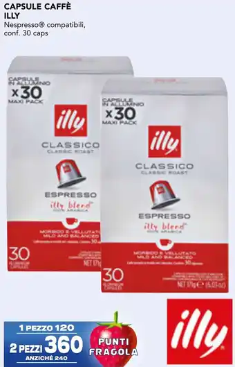 Esselunga Capsule caffè Illy offerta