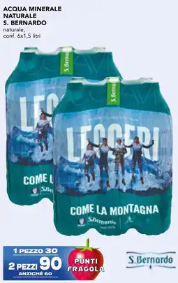 Esselunga Acqua minerale naturale S. BERNARDO offerta
