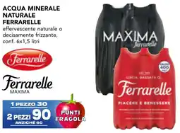 Esselunga Acqua minerale naturale FERRARELLE offerta