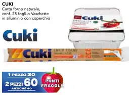 Esselunga CUKI Carta forno naturale offerta